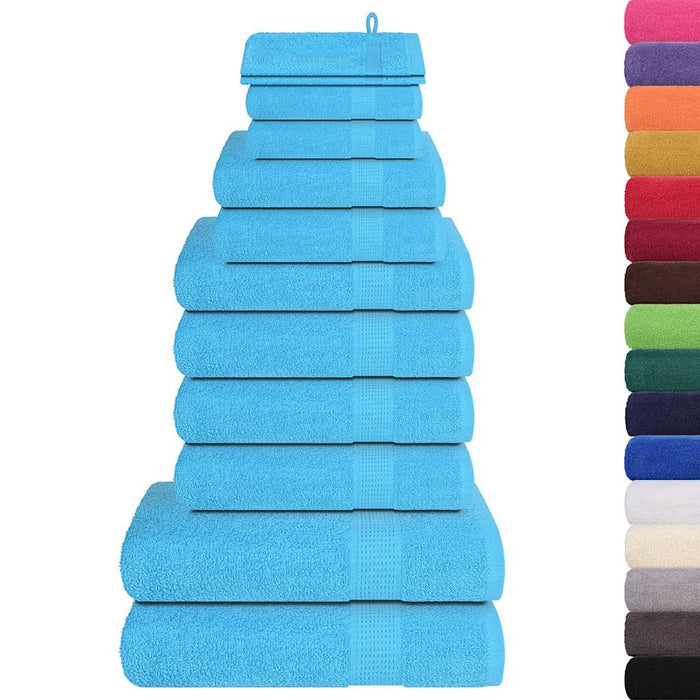 Set prosoape FROGN 12 piese, turcoaz, 360 g/m² WALTI