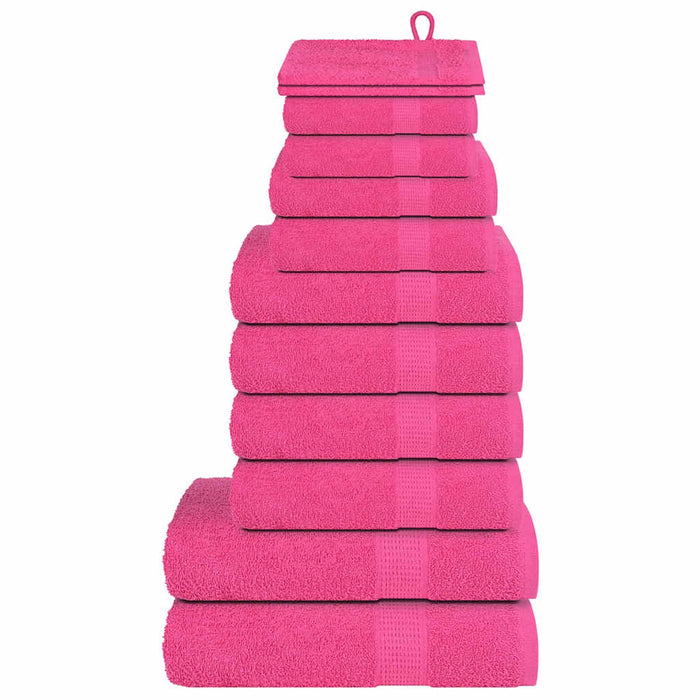 Set prosoape FROGN 12 piese, roz, 360 g/m² WALTI
