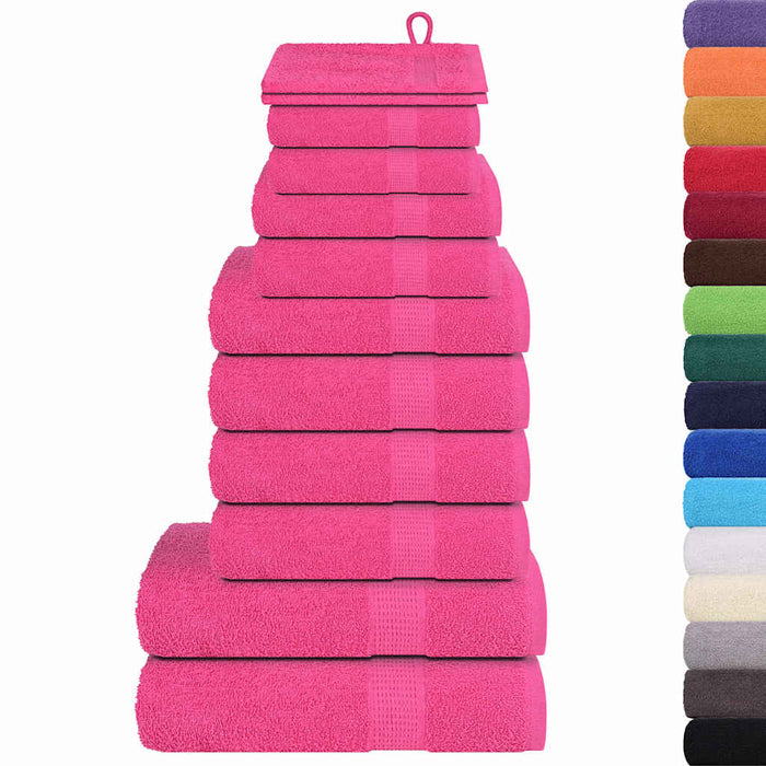 Set prosoape FROGN 12 piese, roz, 360 g/m² WALTI