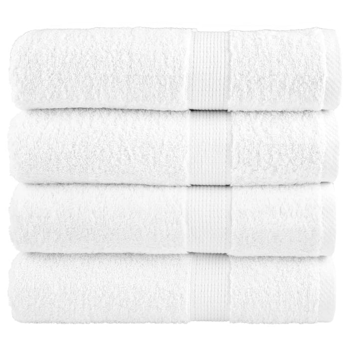 Prosoape de mâini premium, SOLUND 4 buc alb 50x100cm 600gsm WALTI