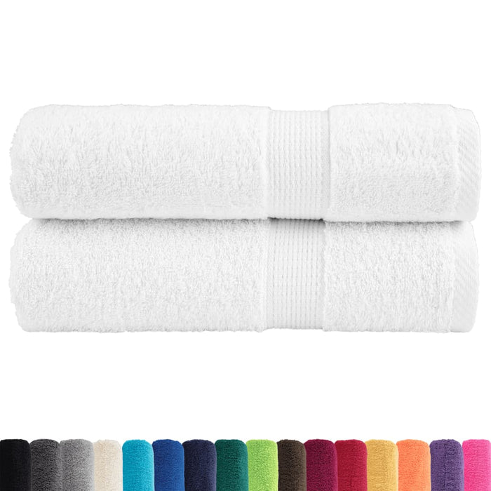 Prosoape de duș premium, SOLUND 2 buc alb 70x140cm 600 gsm WALTI
