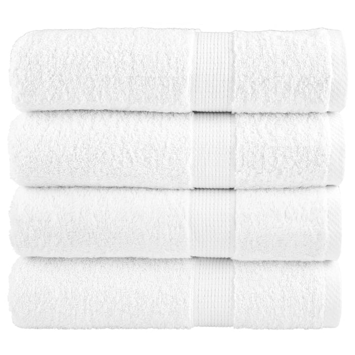 Prosoape de baie premium, SOLUND 4 buc alb 100x150cm 600gsm - WALTI WALTI