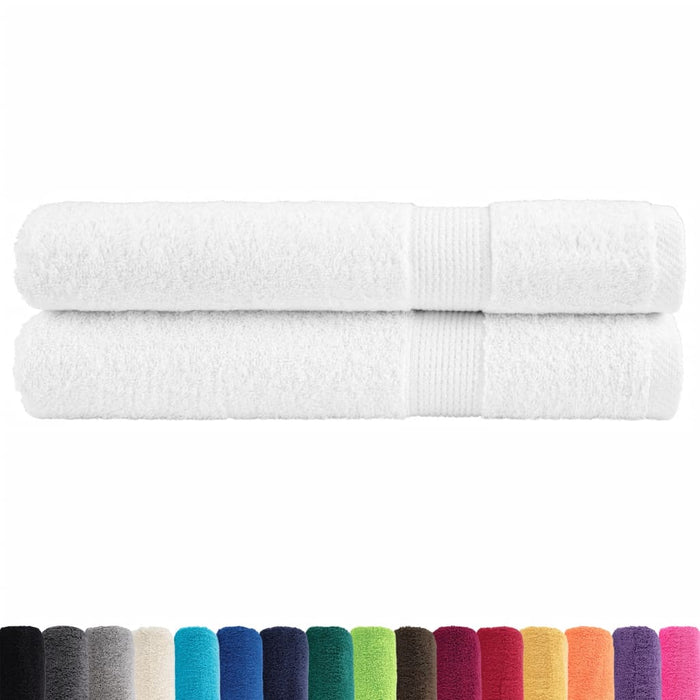 Prosoape premium, SOLUND 2 buc alb 100x200cm 600gsm WALTI