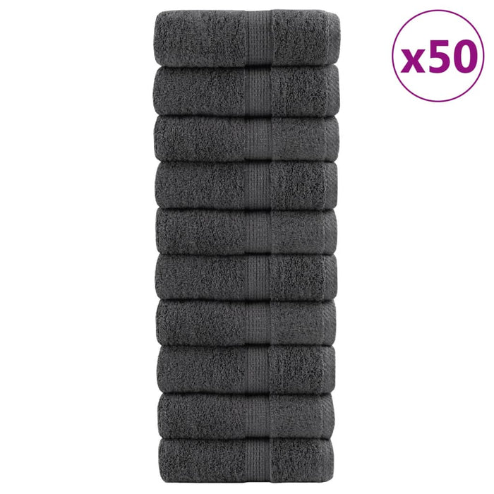 Prosoape premium, SOLUND 50 buc Antracit 15x21 cm 600gsm - WALTI WALTI