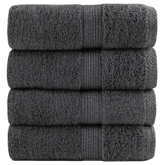 Prosoape de baie premium, SOLUND, 4 buc., antracit, 30x30 cm, 600 g/m² WALTI
