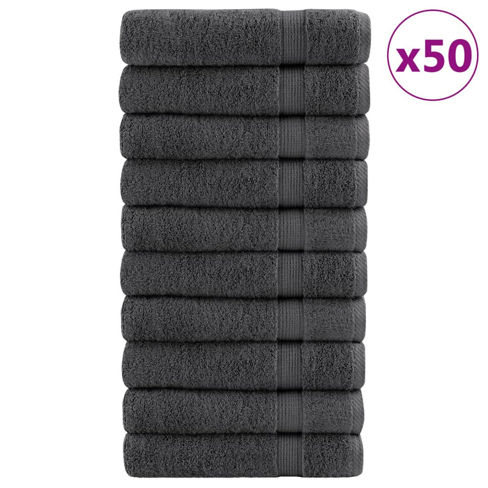 Prosoape premium, SOLUND 50 buc Antracit 50x100cm 600gsm - WALTI WALTI