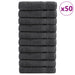 Prosoape premium, SOLUND 50 buc Antracit 50x100cm 600gsm - WALTI WALTI