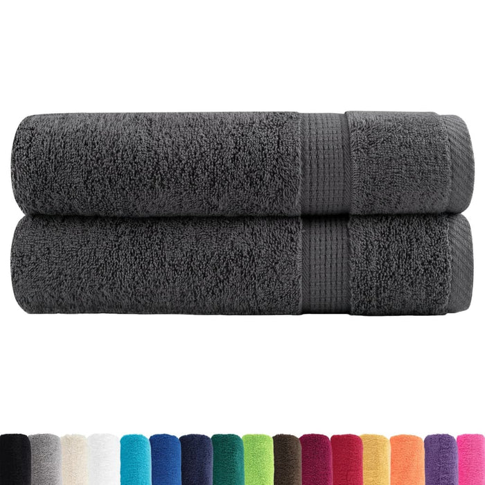 Prosoape duș premium, SOLUND 2 buc antracit 70x140cm 600gsm - WALTI WALTI