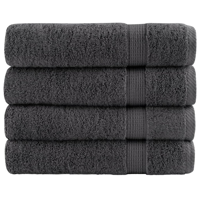 Prosoape duș premium, SOLUND 4 buc antracit 70x140cm 600gsm - WALTI WALTI