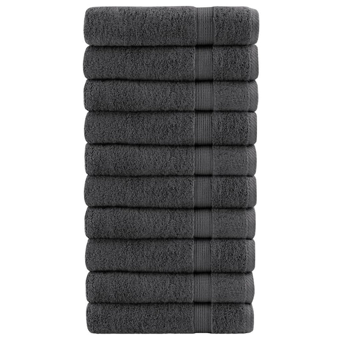 Prosoape duș premium, SOLUND 10 buc antracit 70x140cm 600gsm - WALTI WALTI