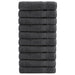 Prosoape duș premium, SOLUND 10 buc antracit 70x140cm 600gsm - WALTI WALTI