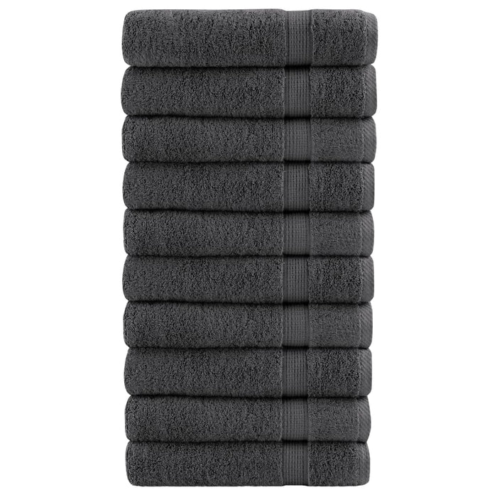 Prosoape de baie, SOLUND 10 buc antracit 100x150 cm 600 gsm - WALTI WALTI