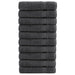 Prosoape de baie, SOLUND 10 buc antracit 100x150 cm 600 gsm - WALTI WALTI