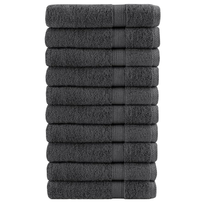 Prosoape de saună, SOLUND 10 buc antracit 80x200 cm 600 gsm - WALTI WALTI