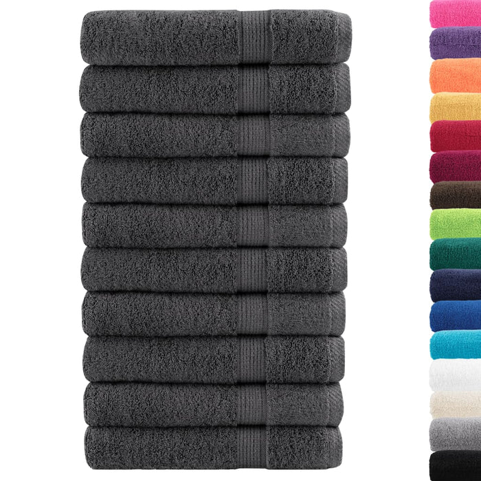 Prosoape de saună, SOLUND 10 buc antracit 80x200 cm 600 gsm - WALTI WALTI