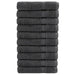 Prosoape premium, SOLUND 10 buc antracit 100x200 cm 600 gsm - WALTI WALTI