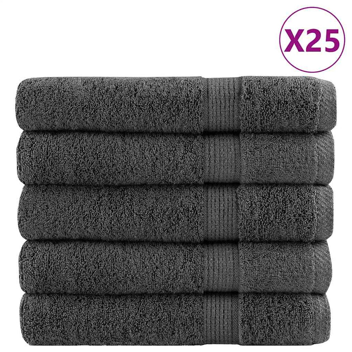 Prosoape premium, SOLUND 25 buc antracit 100x200cm 600gsm - WALTI WALTI