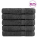 Prosoape premium, SOLUND 25 buc antracit 100x200cm 600gsm - WALTI WALTI
