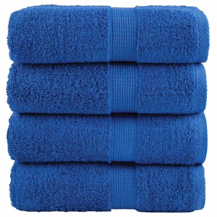 Prosoape de baie premium, SOLUND, 4 buc., albastru, 30 x 30 cm, 600 g/m² WALTI
