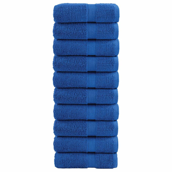 Prosoape de baie premium, SOLUND, 10 buc., albastru, 30x30 cm, 600 g/m² WALTI