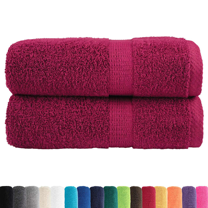 Prosoape de baie premium, SOLUND, 2 buc., bordeaux, 30x30 cm, 600 g/m² WALTI