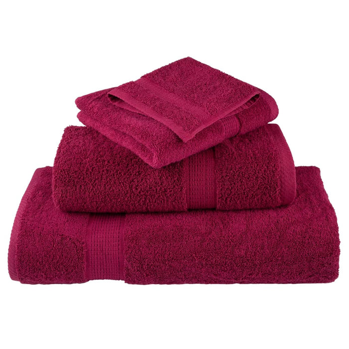 Prosoape de baie premium, SOLUND, 10 buc., bordeaux, 30x30 cm, 600 g/m² WALTI