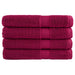Prosoape premium, SOLUND 4 buc roșu bordo 100x200cm 600gsm - WALTI WALTI