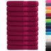 Prosoape premium, SOLUND 10buc roșu bordo 100x200cm 600gsm - WALTI WALTI