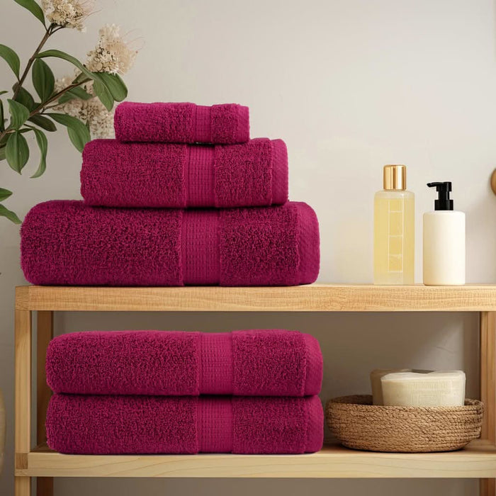 Prosoape premium, SOLUND 10buc roșu bordo 100x200cm 600gsm - WALTI WALTI