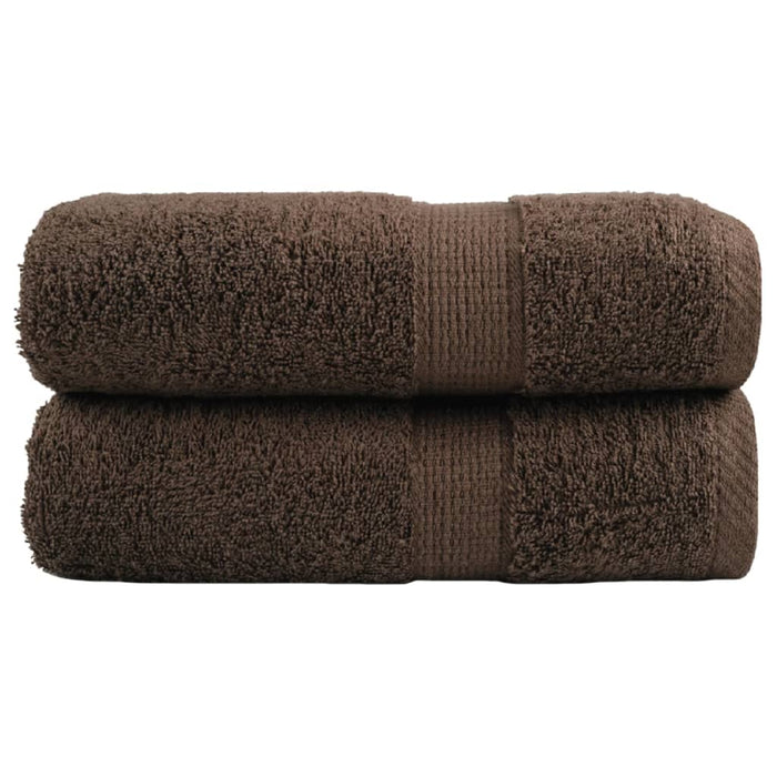 Prosoape de baie premium, SOLUND, 2 buc., maro, 30 x 30 cm, 600 g/m² WALTI