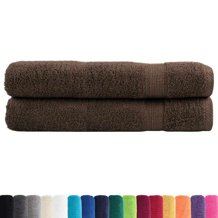Prosoape premium, SOLUND 2 buc maro 100x200cm 600gsm WALTI