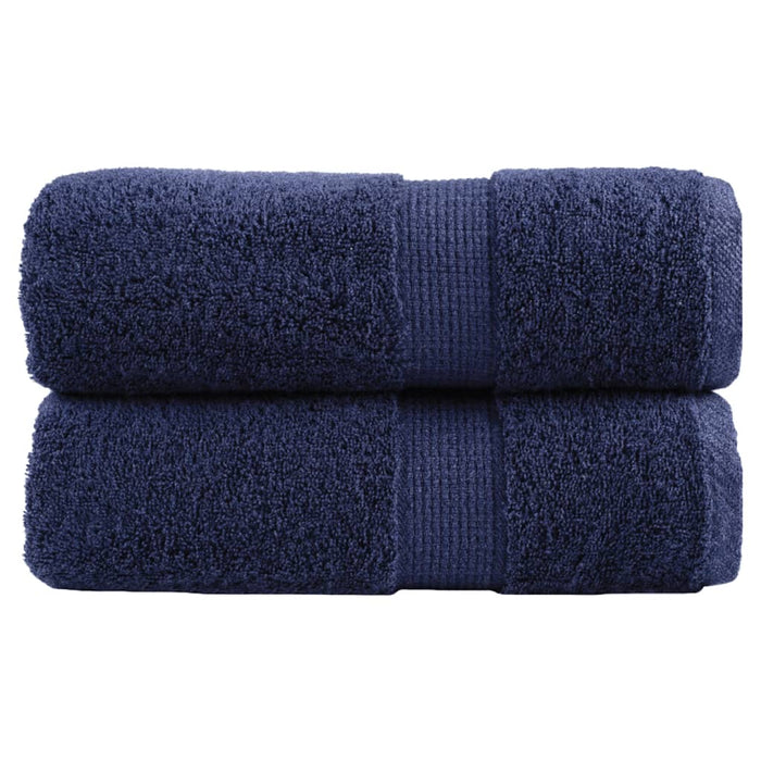 Prosoape de baie premium, SOLUND, 2 buc., bleumarin, 30 x 30 cm, 600 g/m² WALTI