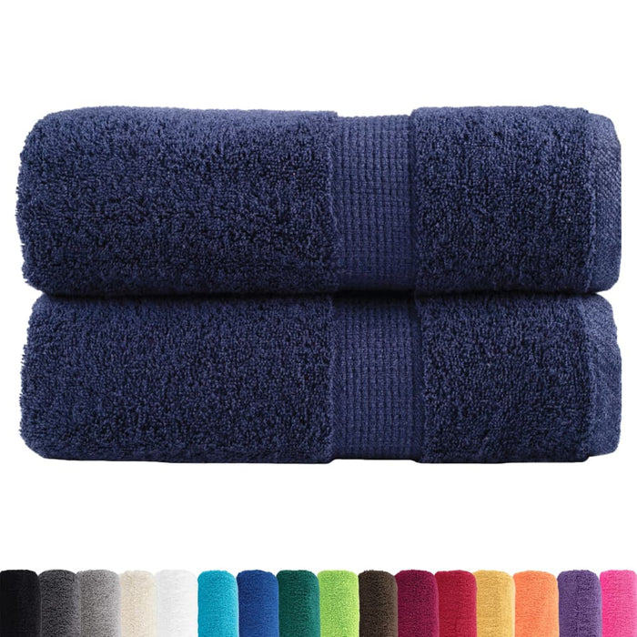 Prosoape de baie premium, SOLUND, 2 buc., bleumarin, 30 x 30 cm, 600 g/m² WALTI