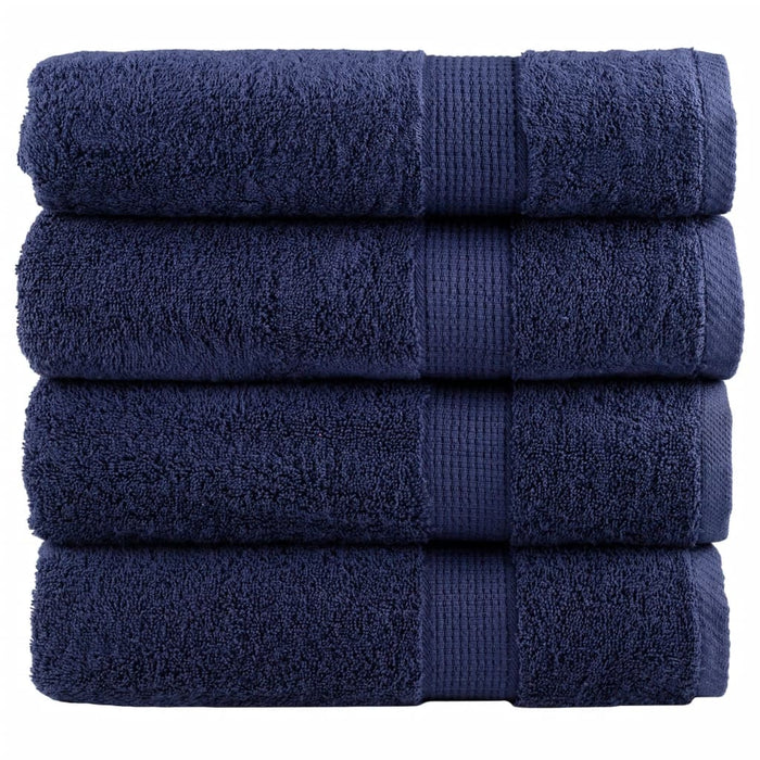 Prosoape de duș premium, SOLUND 4 buc bleumarin 70x140cm 600 gsm WALTI
