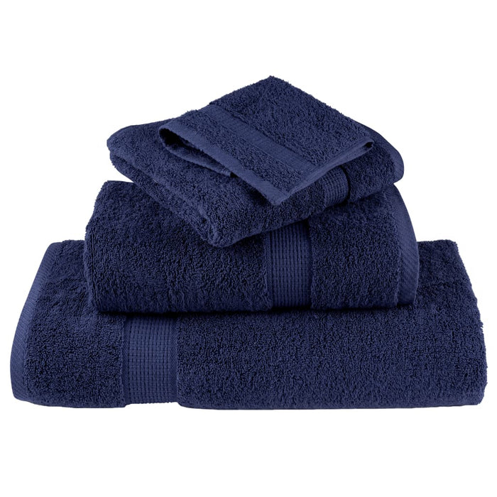 Prosoape de duș premium, SOLUND 4 buc bleumarin 70x140cm 600 gsm WALTI