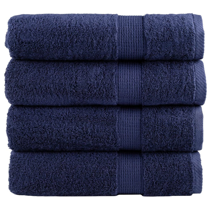Prosoape de baie premium, SOLUND 4buc bleumarin 100x150cm 600gsm - WALTI WALTI