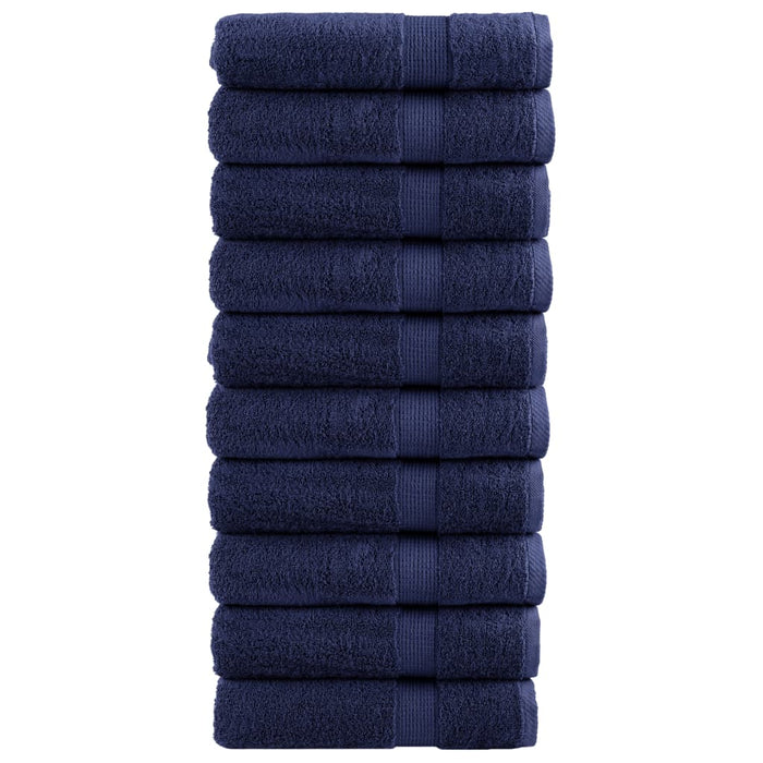 Prosoape de baie premium, SOLUND 10buc albastru 100x150cm 600gsm - WALTI WALTI