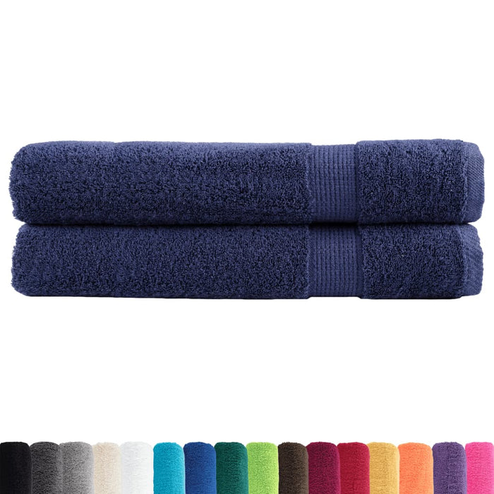 Prosoape premium, SOLUND 2 buc bleumarin 100x200cm 600gsm WALTI