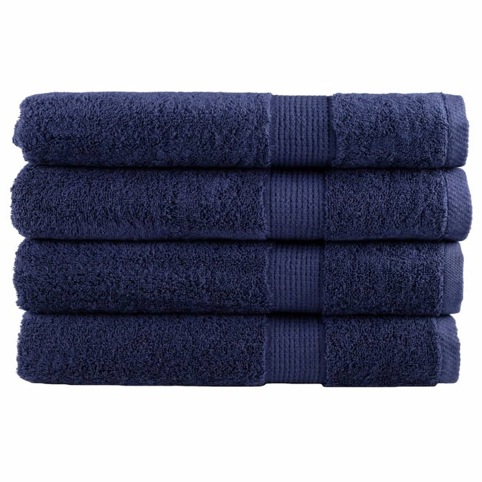 Prosoape premium, SOLUND 4 buc bleumarin 100x200cm 600gsm WALTI
