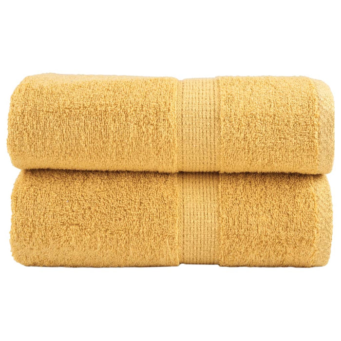 Prosoape de baie premium, SOLUND, 2 buc., aurii, 30x30 cm, 600 g/m² WALTI