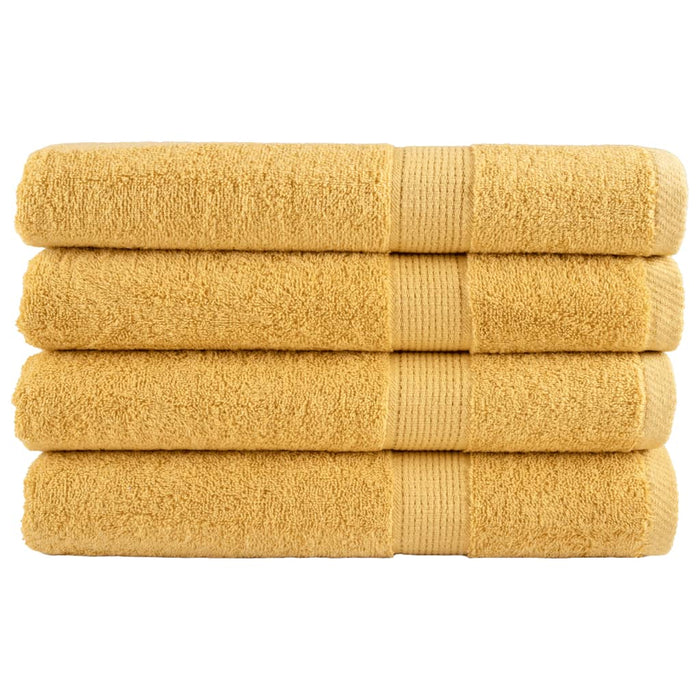 Prosoape premium, SOLUND 4 buc auriu 100x200cm 600gsm - WALTI WALTI
