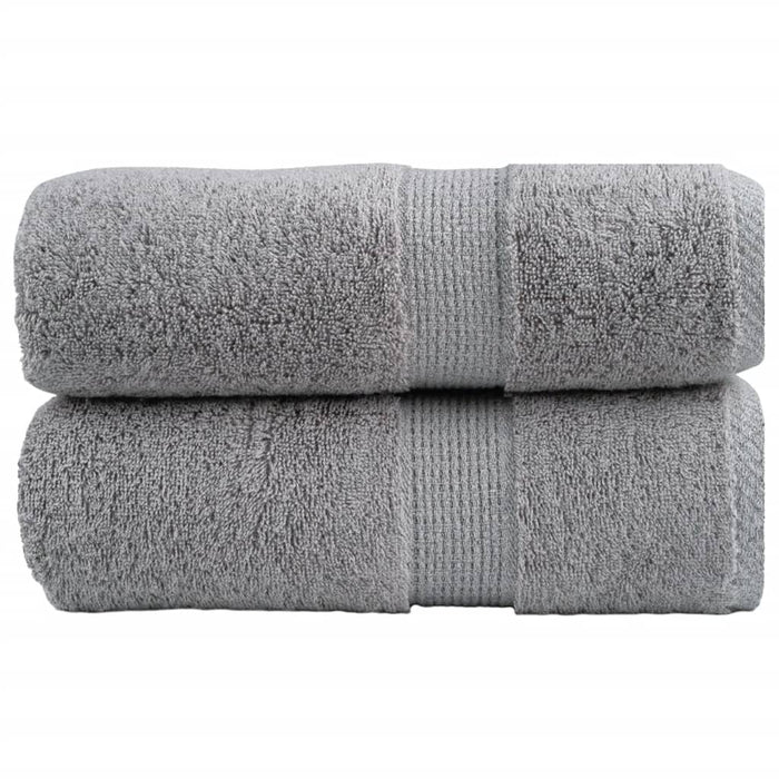 Prosoape de baie premium, SOLUND, 2 buc., gri, 30 x 30 cm, 600 g/m² WALTI