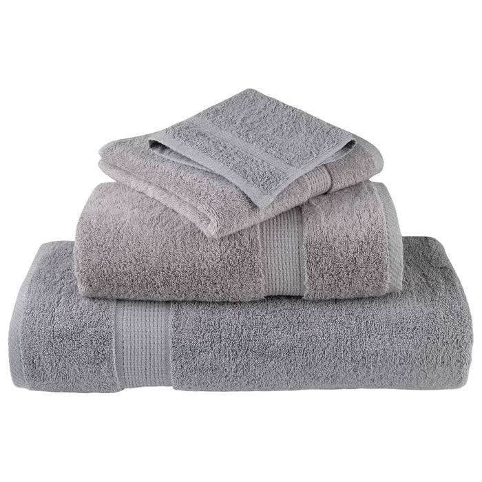 Prosoape de baie premium, SOLUND, 10 buc., gri, 30 x 30 cm, 600 g/m² WALTI