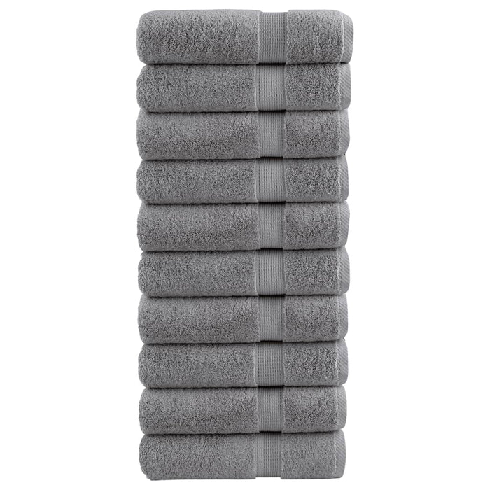 Prosoape de mâini premium, SOLUND 10 buc gri 50x100cm 600gsm - WALTI WALTI