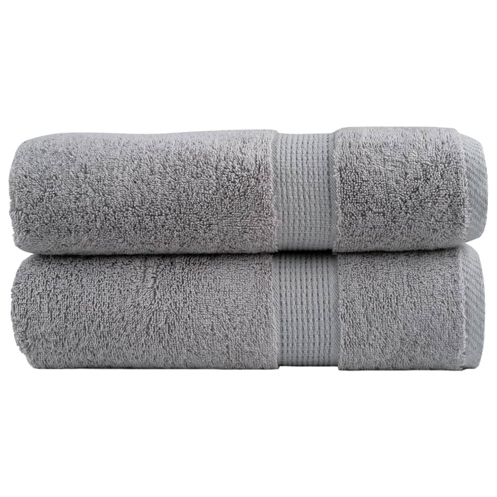 Prosoape de duș premium, SOLUND 2 buc gri 70x140cm 600 gsm WALTI