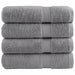 Prosoape de baie premium, SOLUND 4 buc gri 100x150cm 600gsm - WALTI WALTI