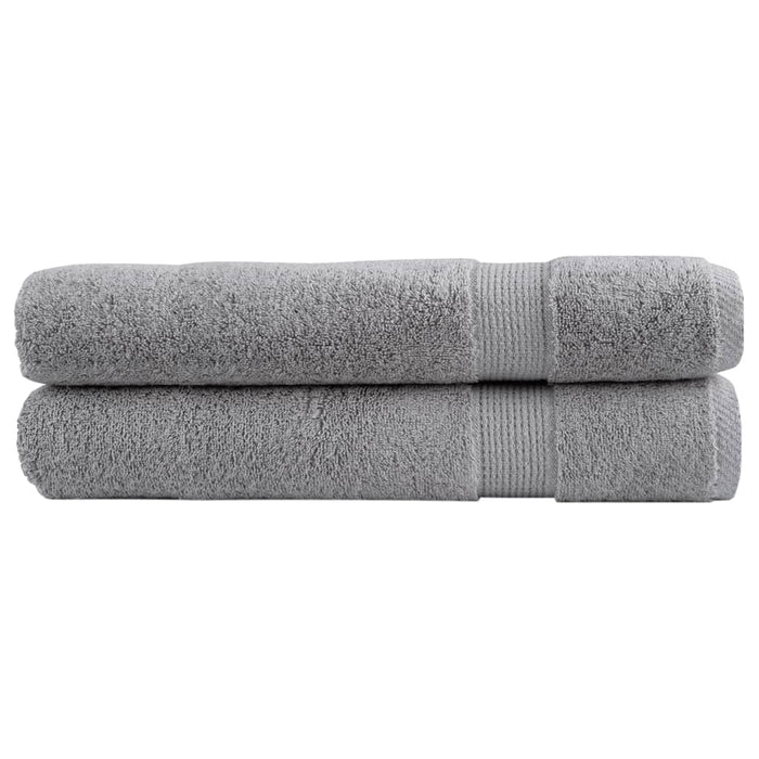 Prosoape de saună premium, SOLUND 2 buc gri 80x200cm 600gsm WALTI