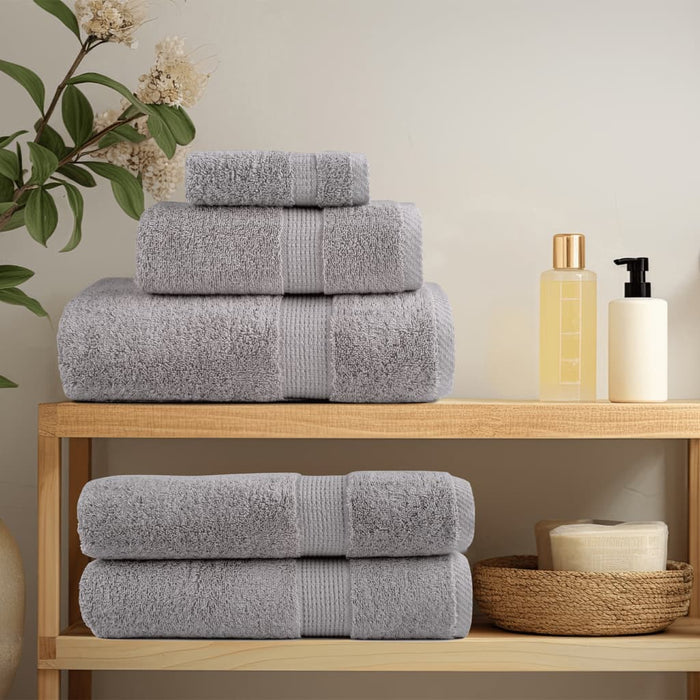 Prosoape de saună premium, SOLUND 2 buc gri 80x200cm 600gsm WALTI