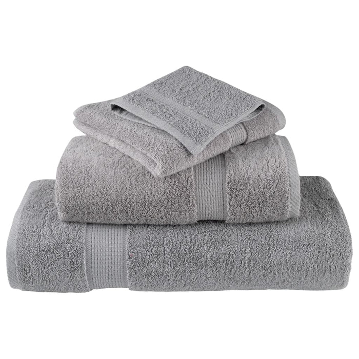 Prosoape de saună premium, SOLUND 2 buc gri 80x200cm 600gsm WALTI