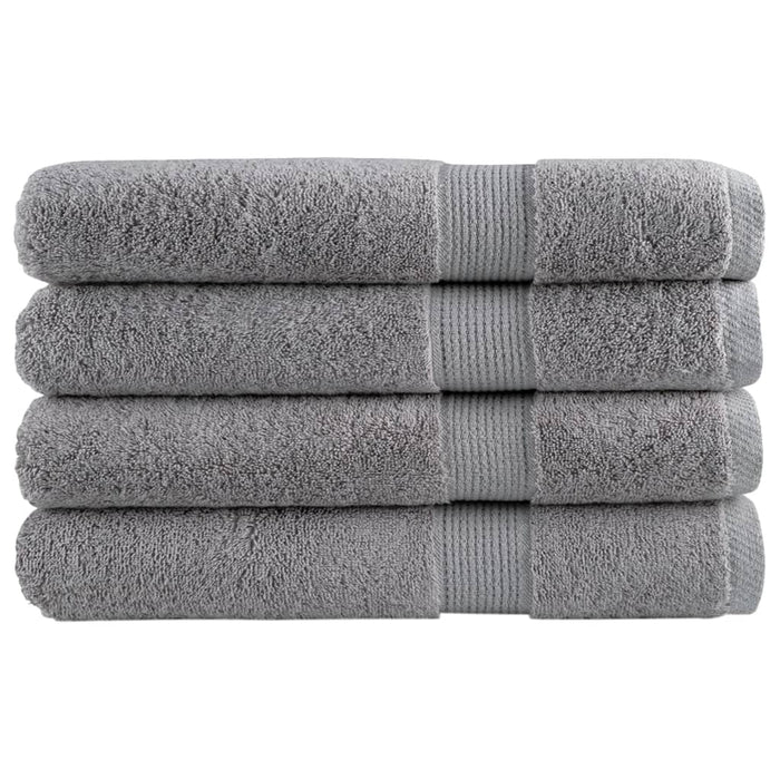 Prosoape de saună premium, SOLUND 4 buc gri 80x200cm 600gsm WALTI